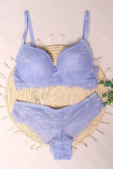 Lisinya275 Sütyen Takım Dantelli Boş Buzmavi - 2527