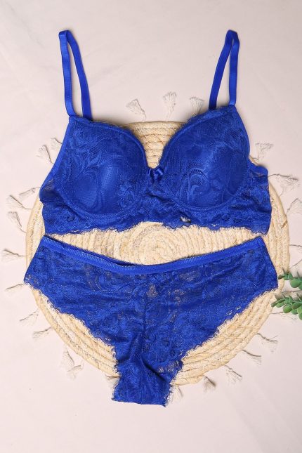 Lisinya275 Sütyen Takım Dantelli Boş Saks - 2527