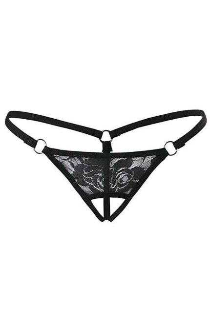 Lisinya945 Dantelli Özel Bölgesi Açık G-String