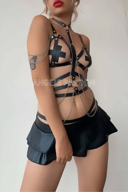 Lisinya41  Deri Korse Harness Takım